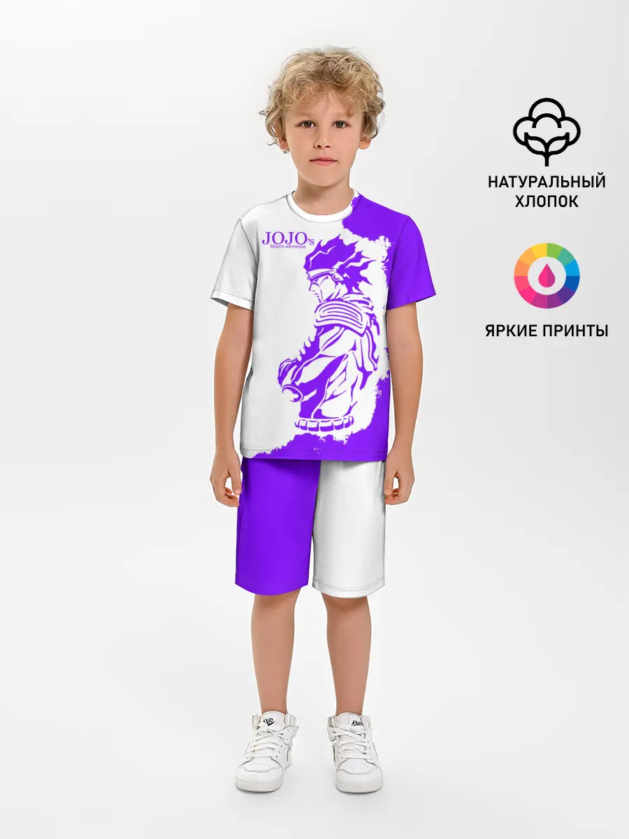 Детская пижама с шортами / Хамон фиолетовый