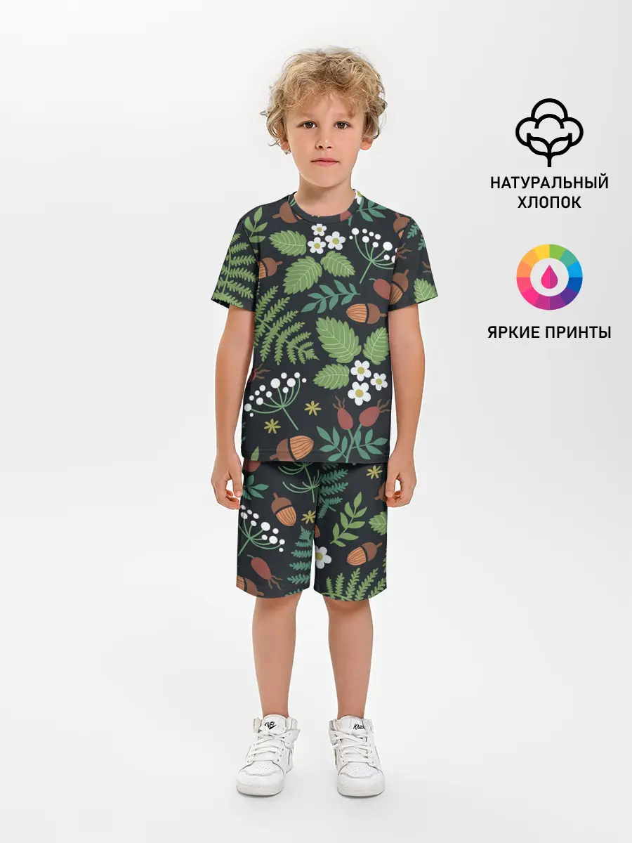 Детская пижама с шортами / Природа