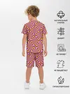 Детская пижама с шортами / Желто-фиолетовая иллюзия