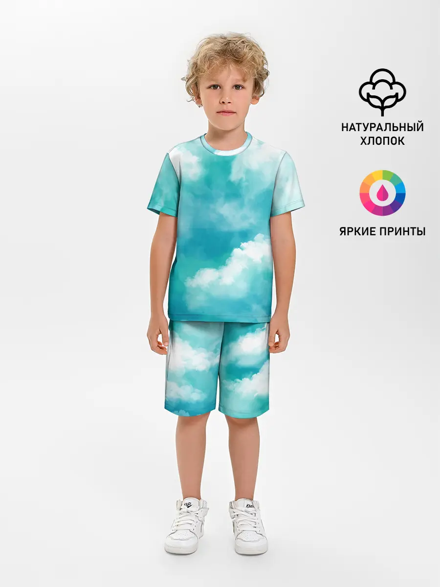 Детская пижама с шортами / Голубое Небо | Blue Sky