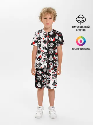 Детская пижама с шортами / SOLO LEVELING / ГИЛЬДИИ