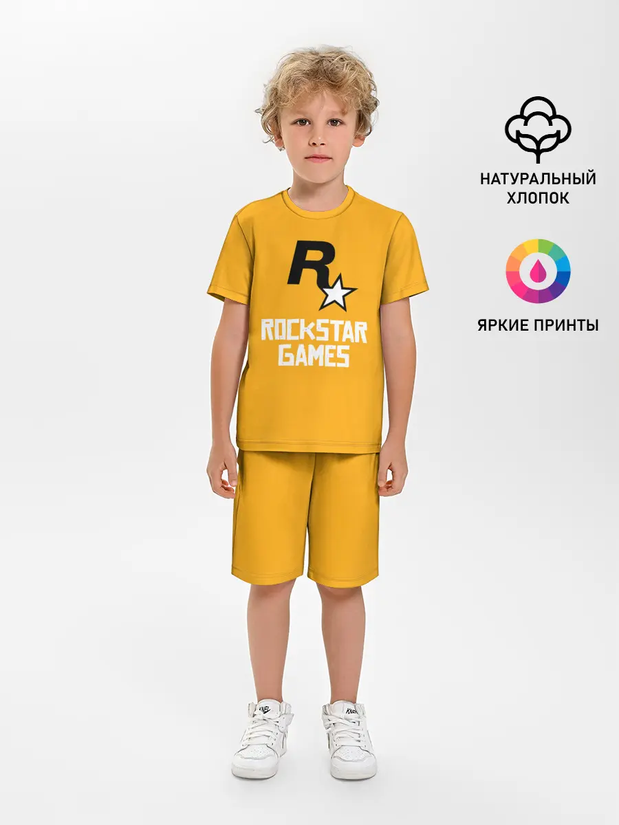 Детская пижама с шортами / Рокстар