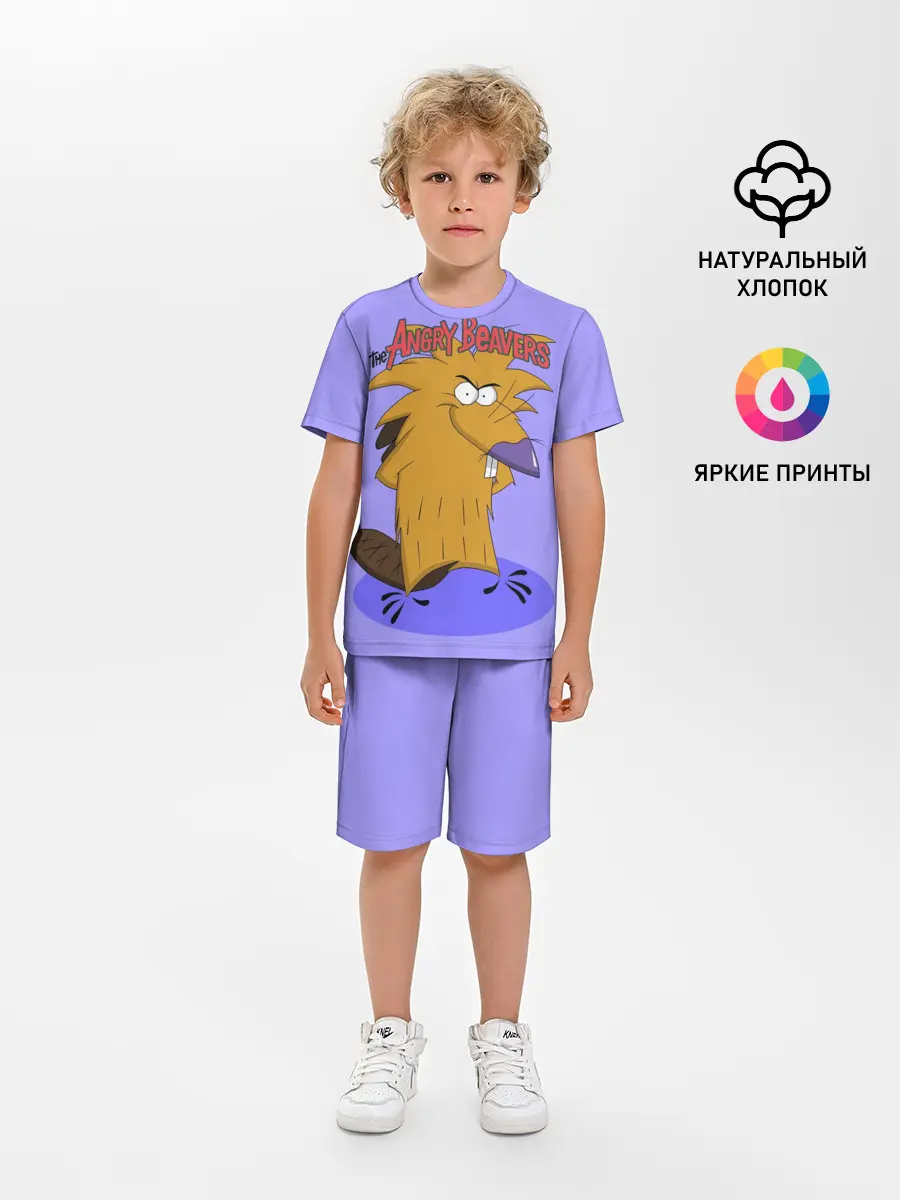 Детская пижама с шортами / Крутые бобры. Норберт