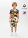 Детская пижама с шортами / Тигровый камуфляж