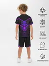 Детская пижама с шортами / Ултрофиолеовый угол 3D