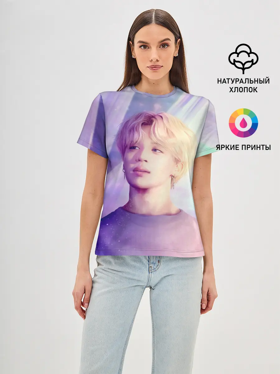 Женская базовая футболка / Kim Seok Jin Art