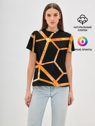 Женская базовая футболка / Hexagon