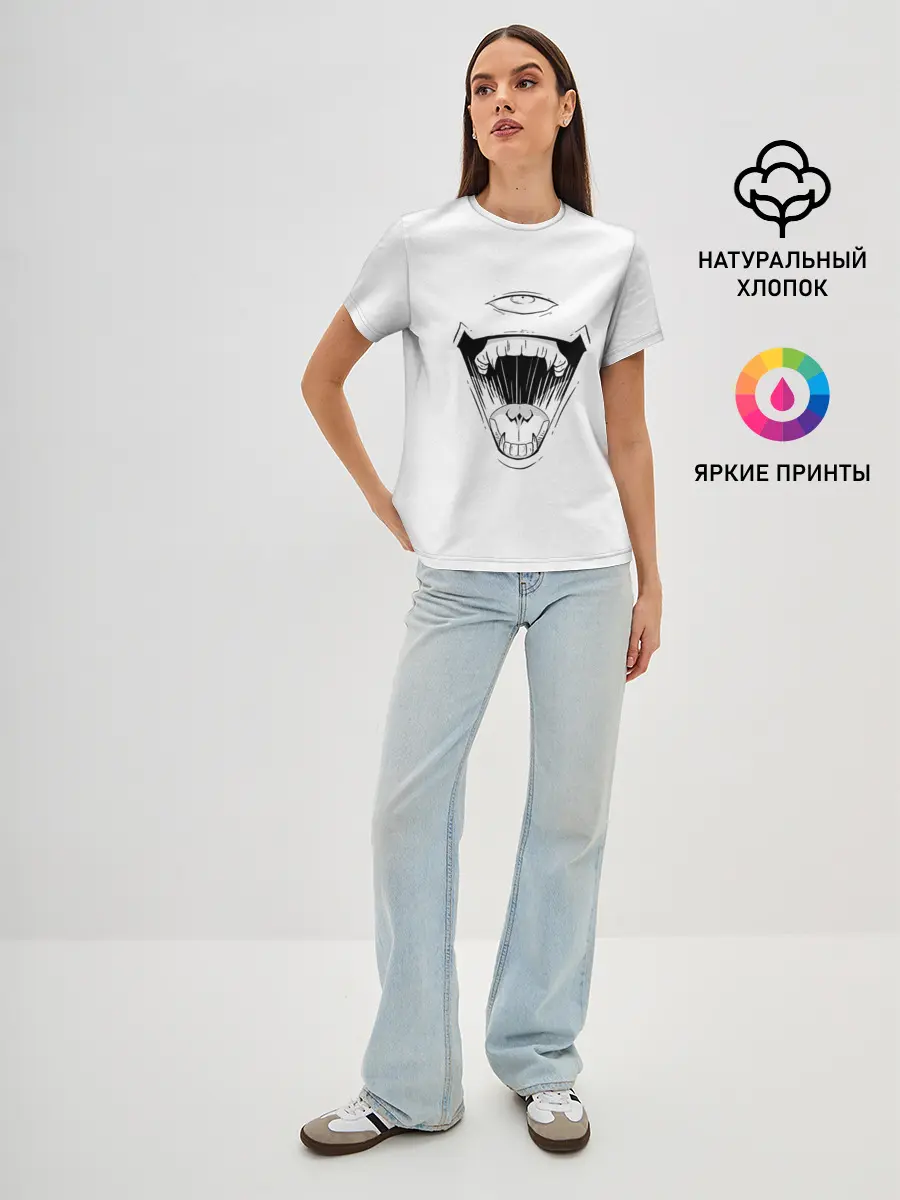 Женская базовая футболка / Sukunas Laugh