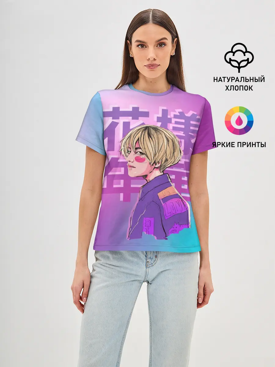 Женская базовая футболка / Taehyung BTS