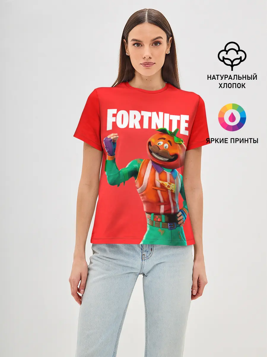 Женская базовая футболка / Fortnite