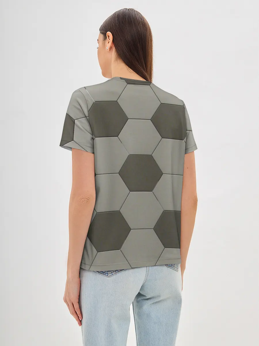 Женская базовая футболка / ФУТБОЛЬНЫЙ МЯЧ