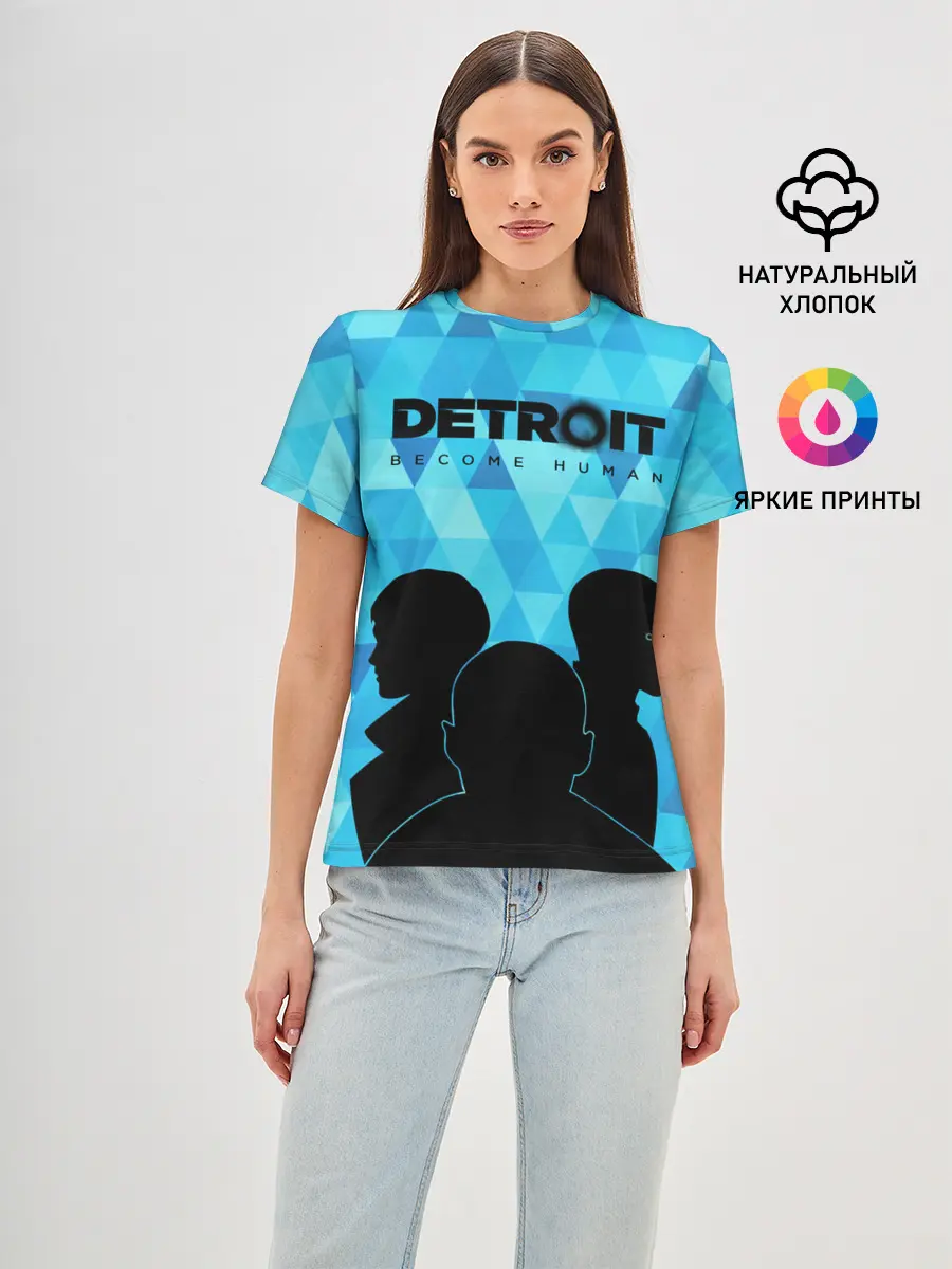 Женская базовая футболка / Detroit: Become Human.