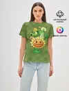 Женская базовая футболка / Plants vs Zombies