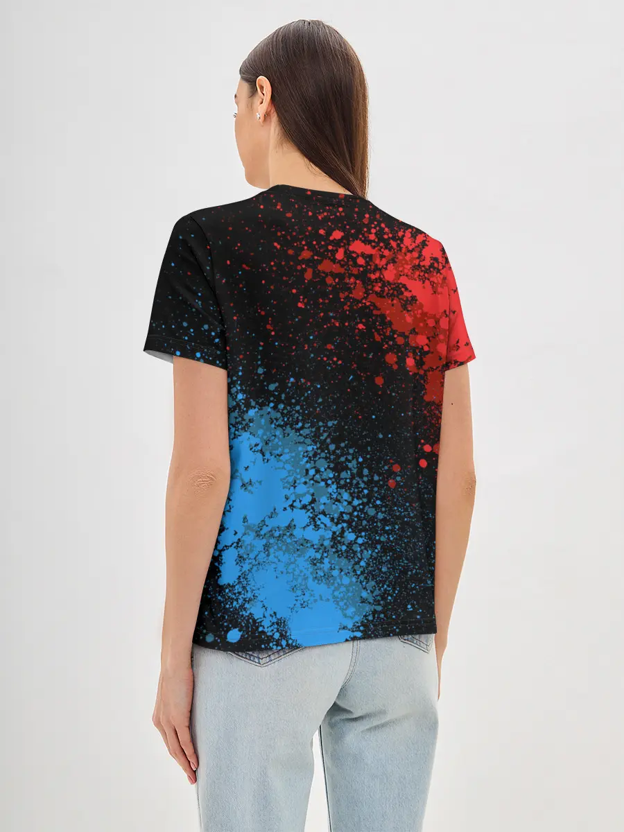 Женская базовая футболка / Geometry Dash