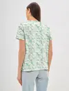 Женская базовая футболка / Весенние узоры из листьев