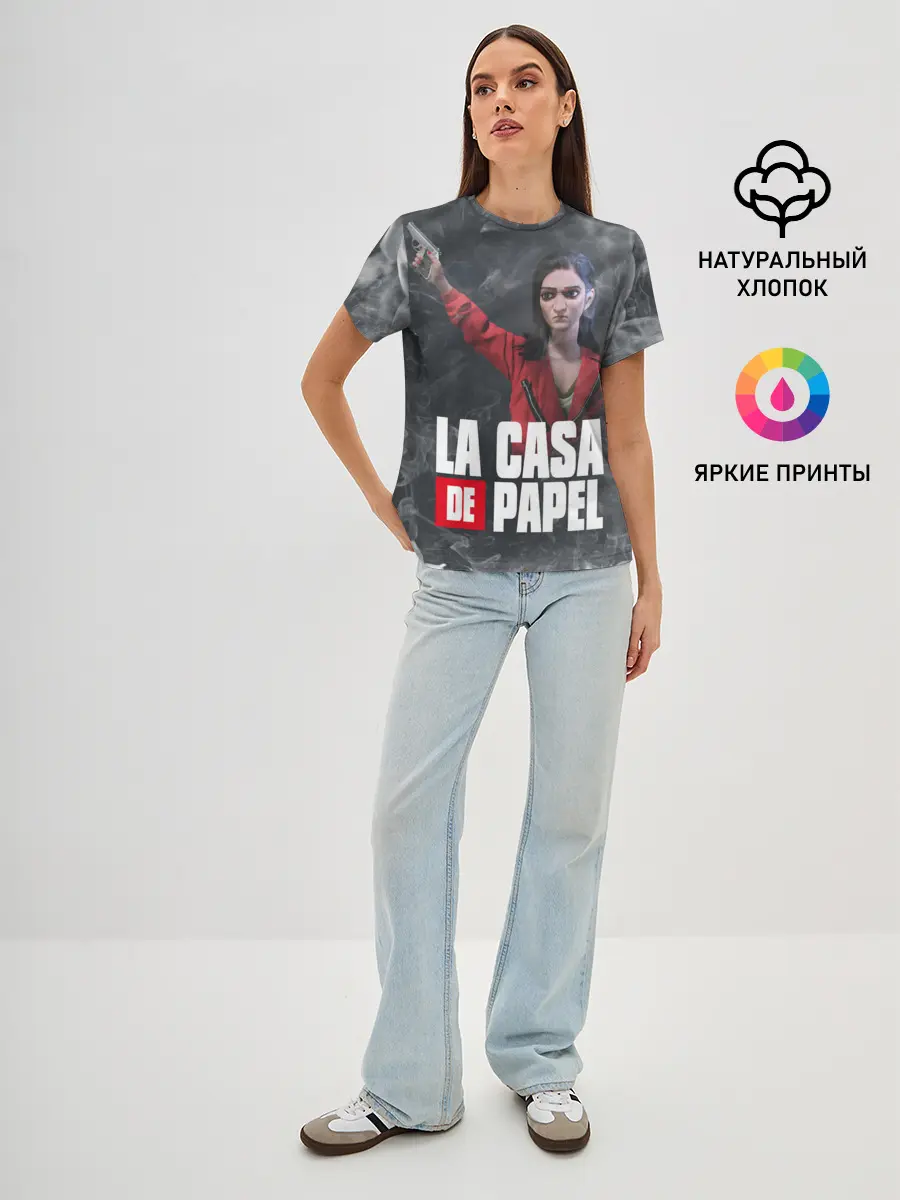 Женская базовая футболка / Бумажный дом | Найроби