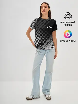 Женская базовая футболка / Infiniti