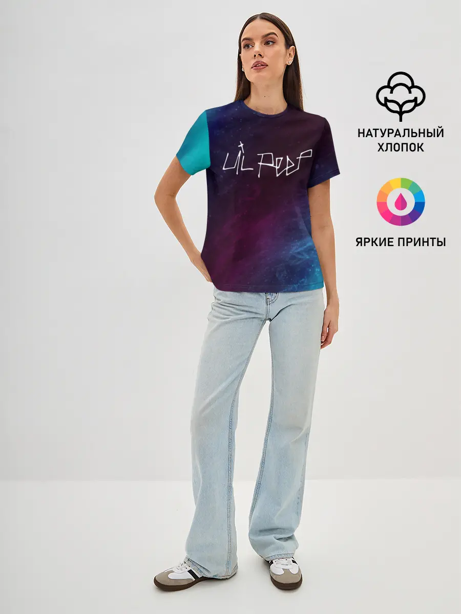 Женская базовая футболка / LIL PEEP / ЛИЛ ПИП