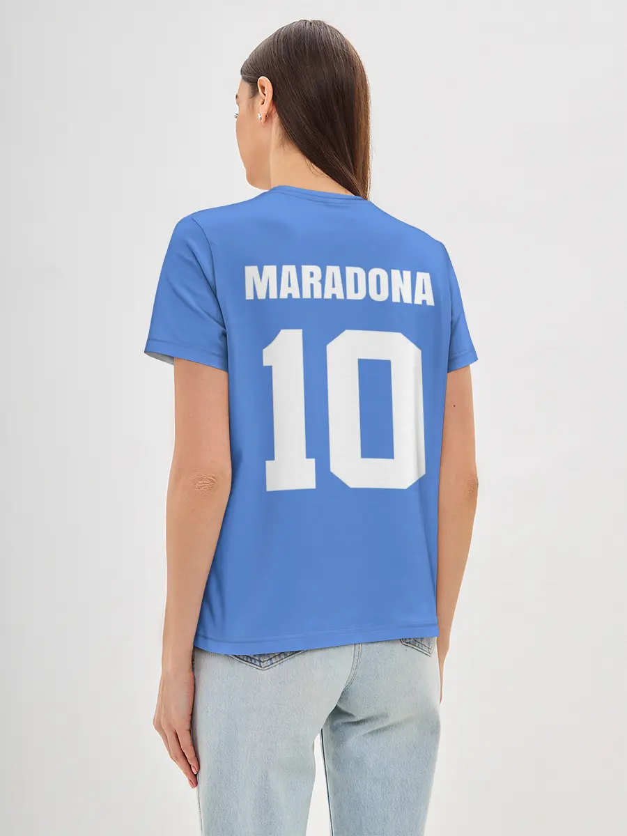Женская базовая футболка / Диего Марадона Наполи