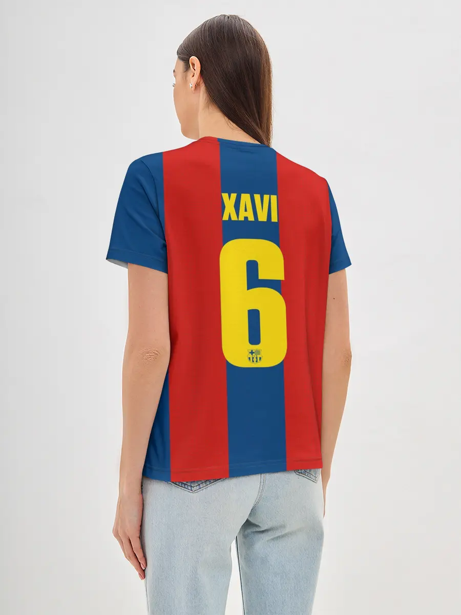 Женская базовая футболка / Хави Басрелона ретро