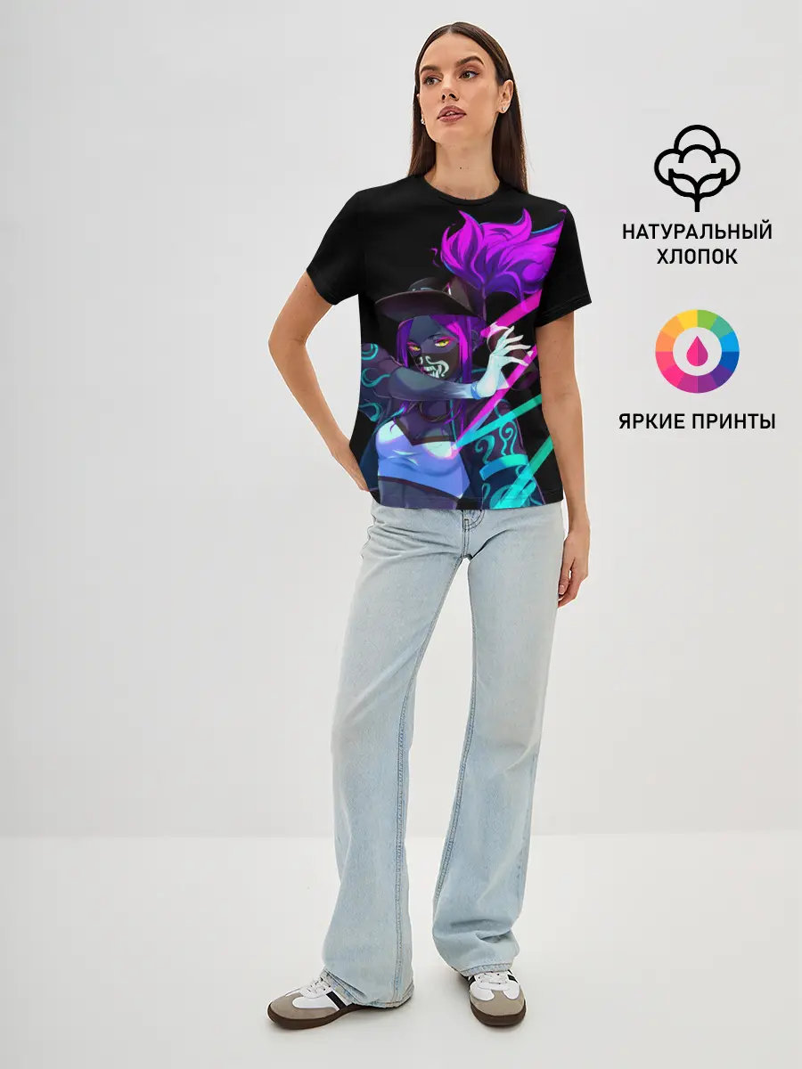 Женская базовая футболка / KDA. Akali