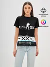 Женская базовая футболка / Printstream | Поток информации | CS:GO