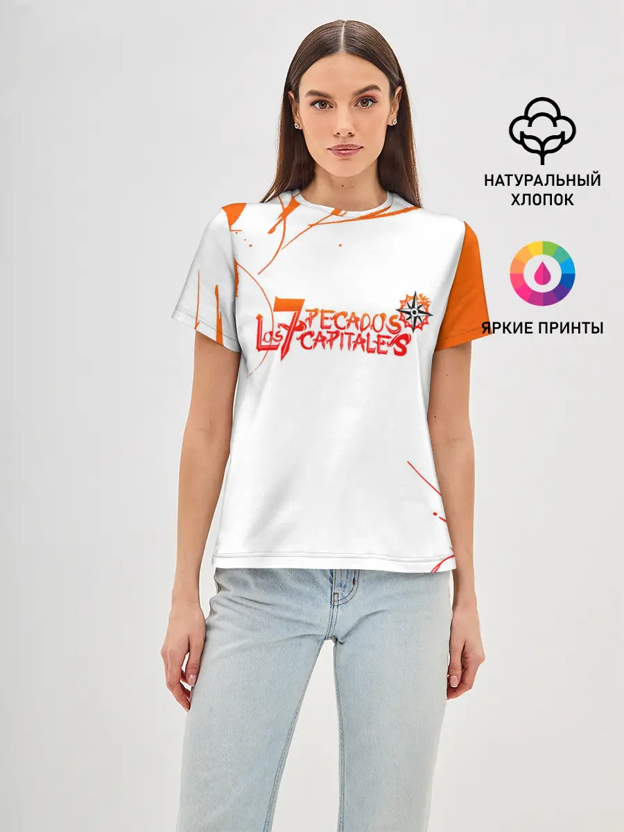 Женская базовая футболка / Nanatsu no Taizai logo