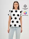 Женская базовая футболка / Горошeк