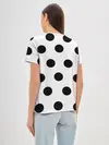 Женская базовая футболка / Горошeк