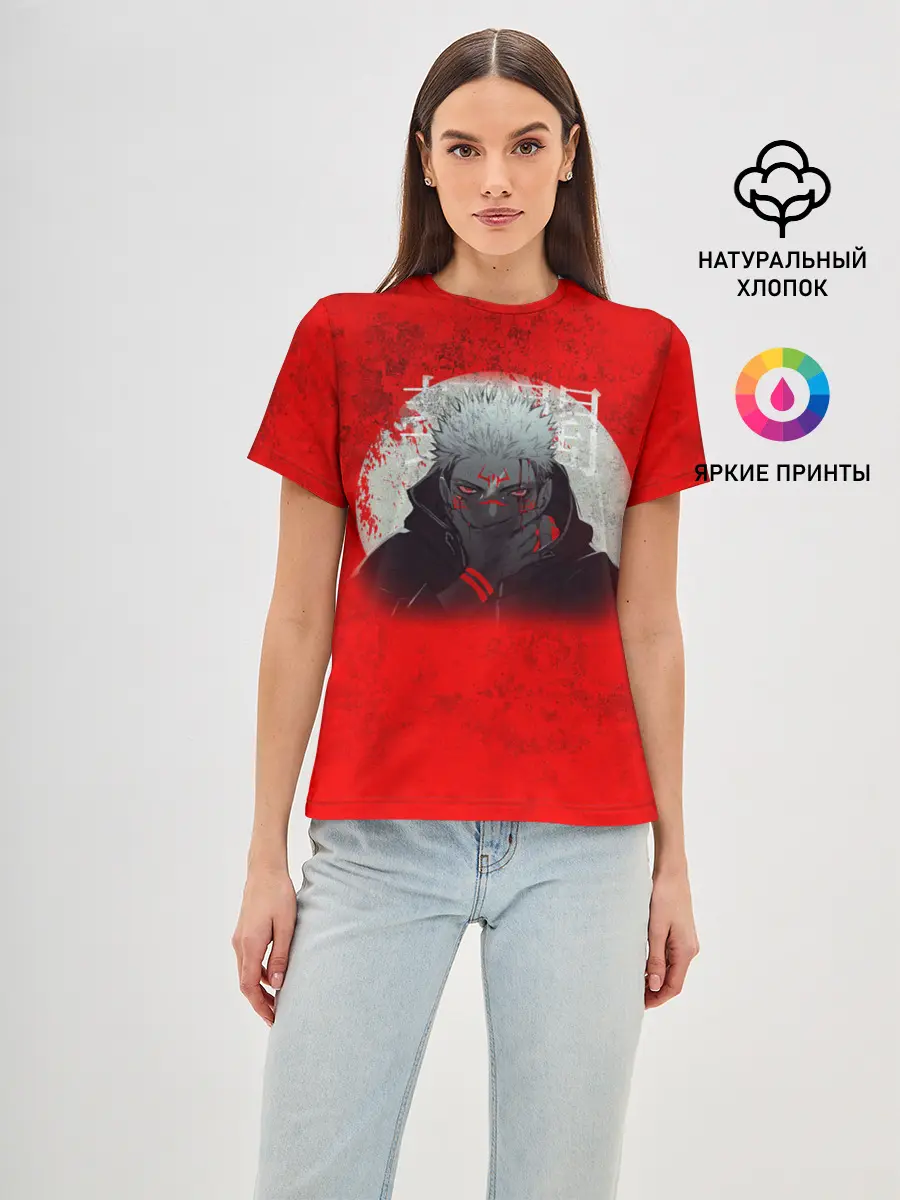 Женская базовая футболка / МАГИЧЕСКАЯ БИТВА | SUKUNA