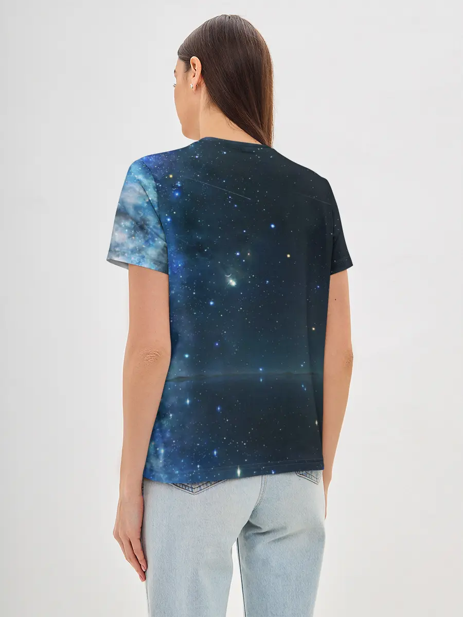 Женская базовая футболка / Космос