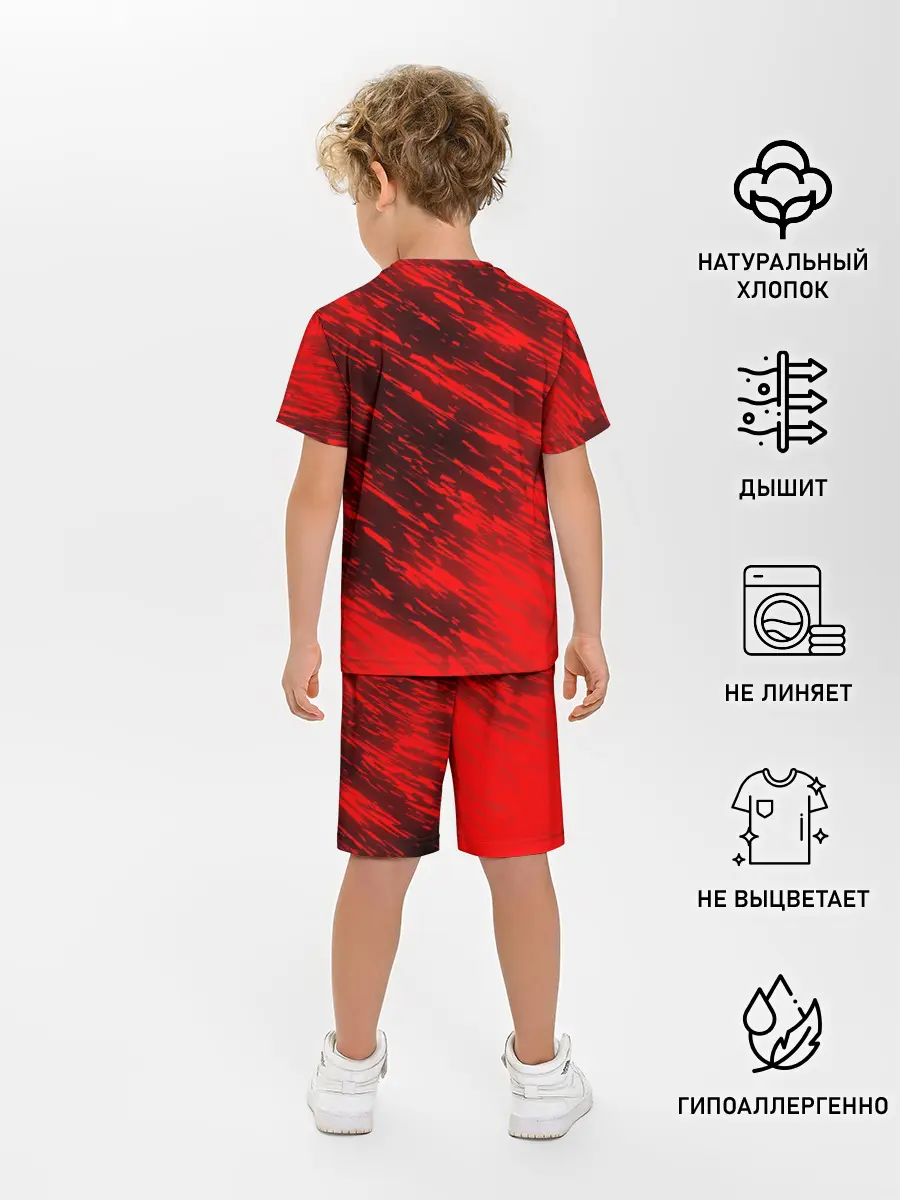 Детская пижама с шортами / RED FIRE STORM