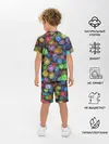 Детская пижама с шортами / Разноцветные вирусы