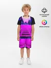 Детская пижама с шортами / Ретро Стиль неон