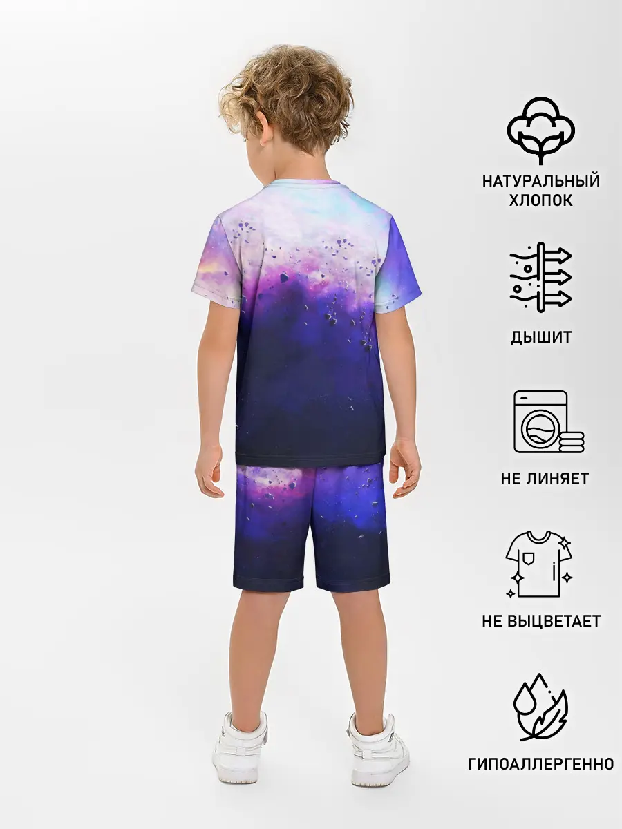 Детская пижама с шортами / АСТРОНАВТ