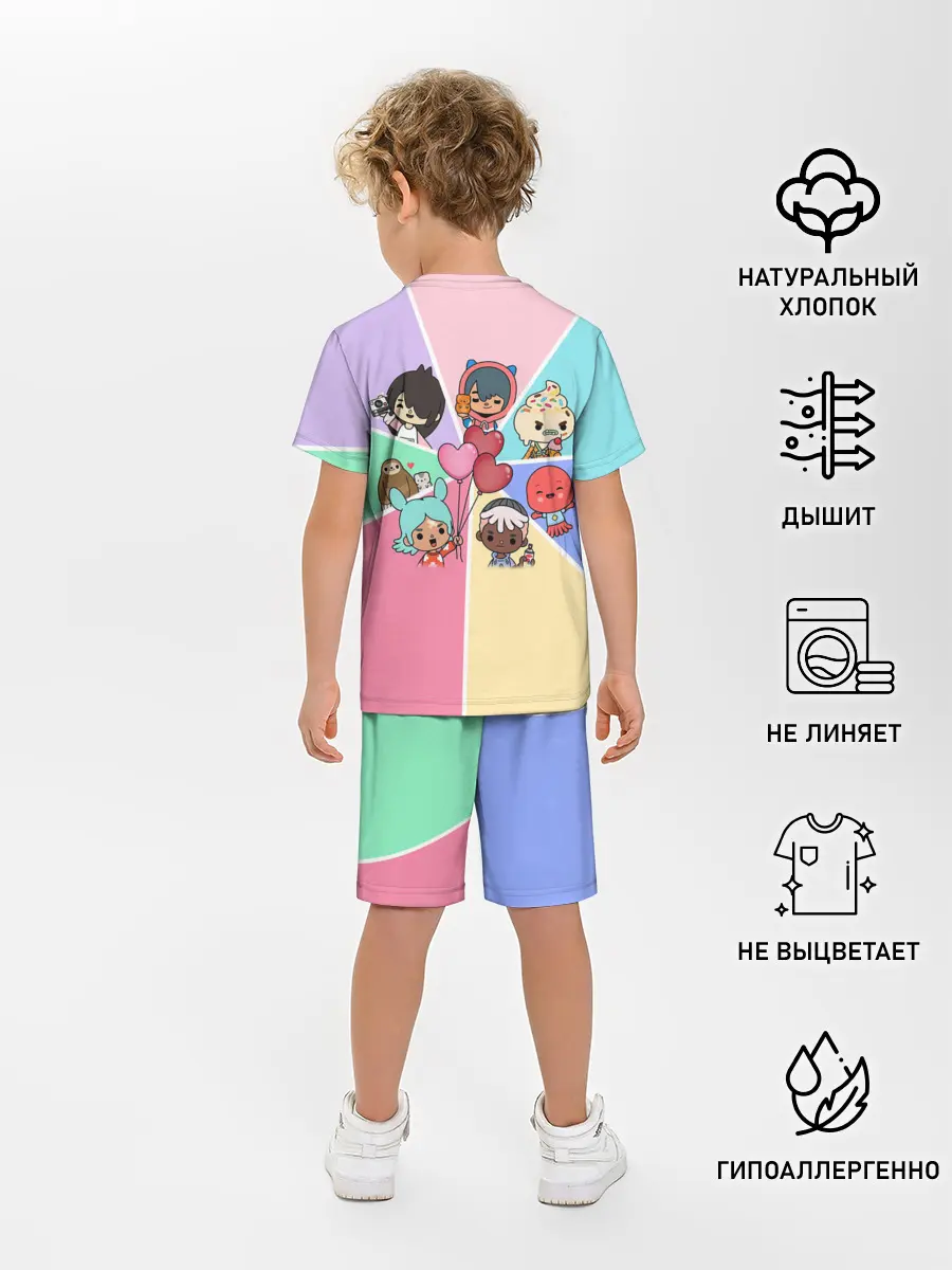 Детская пижама с шортами / TOCA BOCA WORLD HEROES / ТОКА БОКА