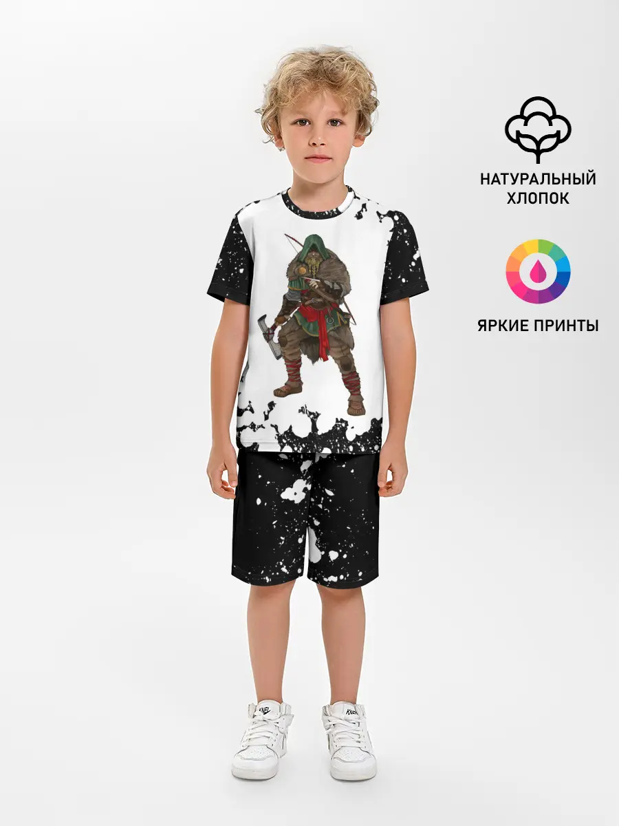 Детская пижама с шортами / ASSASSINS CREED VALHALLA
