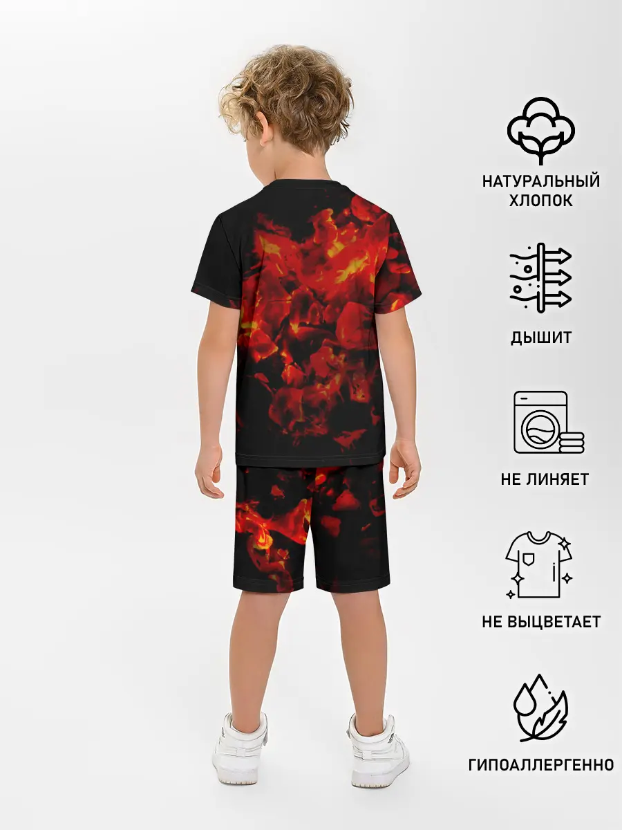 Детская пижама с шортами / Шашлык