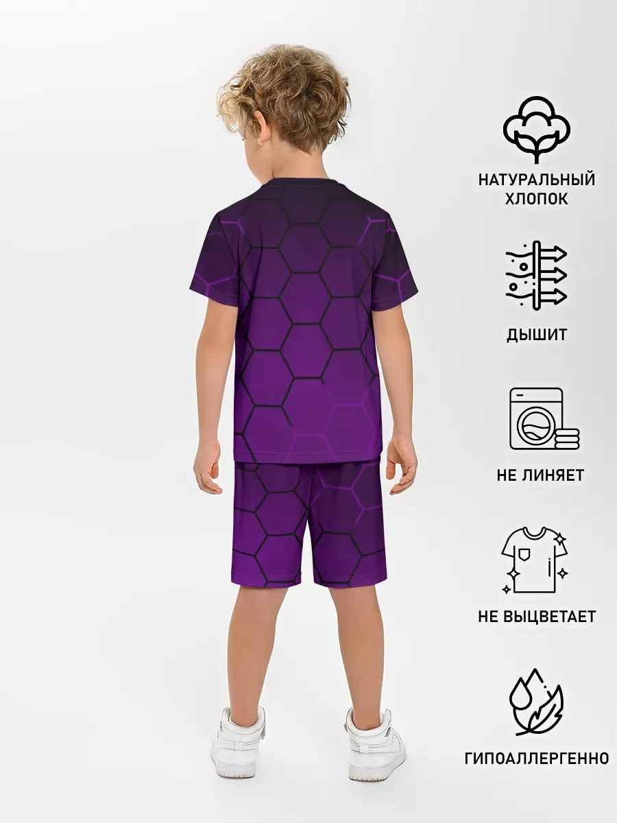 Детская пижама с шортами / Неоновая броня