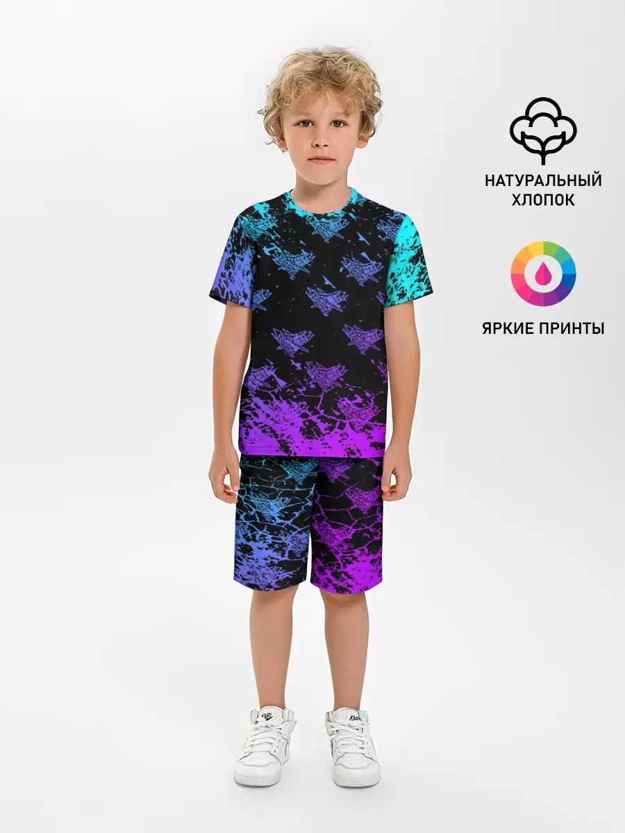 Детская пижама с шортами / Velial Squad | neon