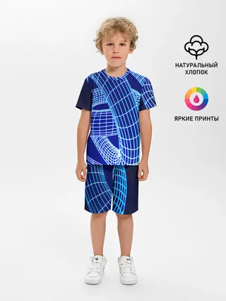 Детская пижама с шортами / НЕОНОВАЯ СПИРАЛЬ