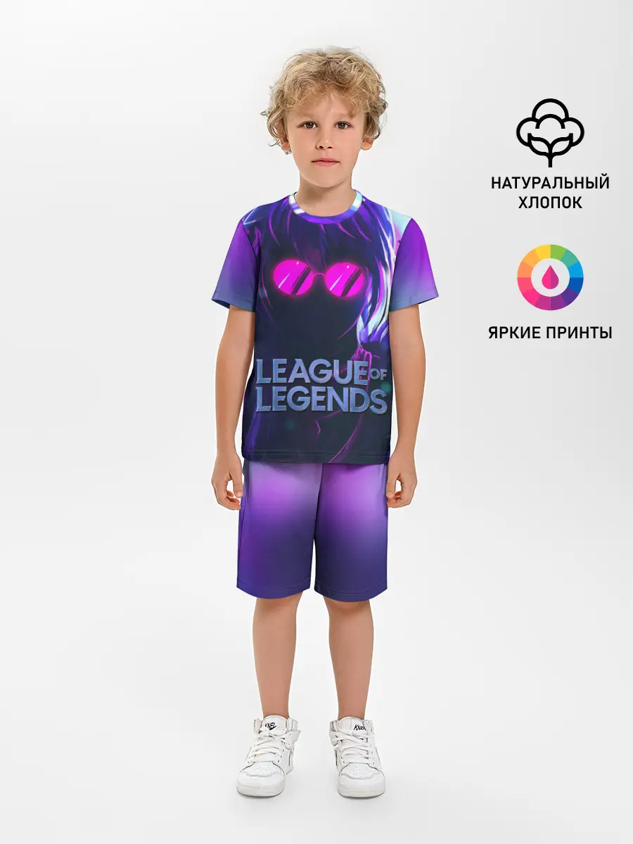 Детская пижама с шортами / Evelynn | LOL