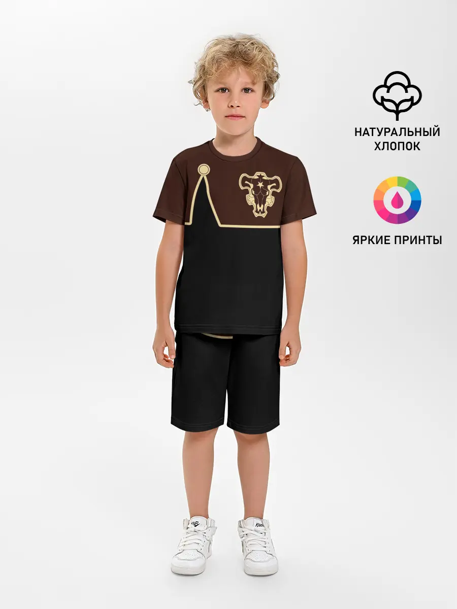 Детская пижама с шортами / Мантия Чёрный Бык