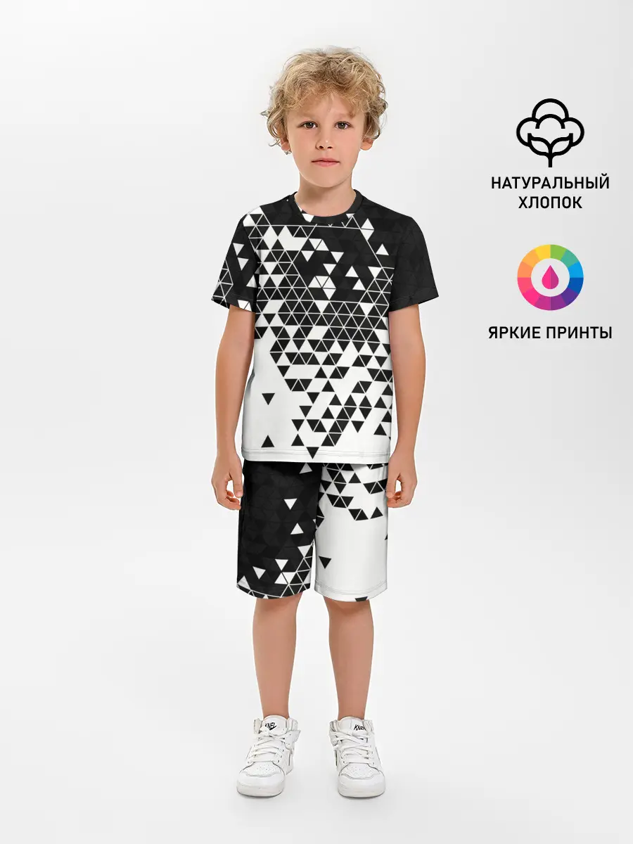 Детская пижама с шортами / Векторные фигуры