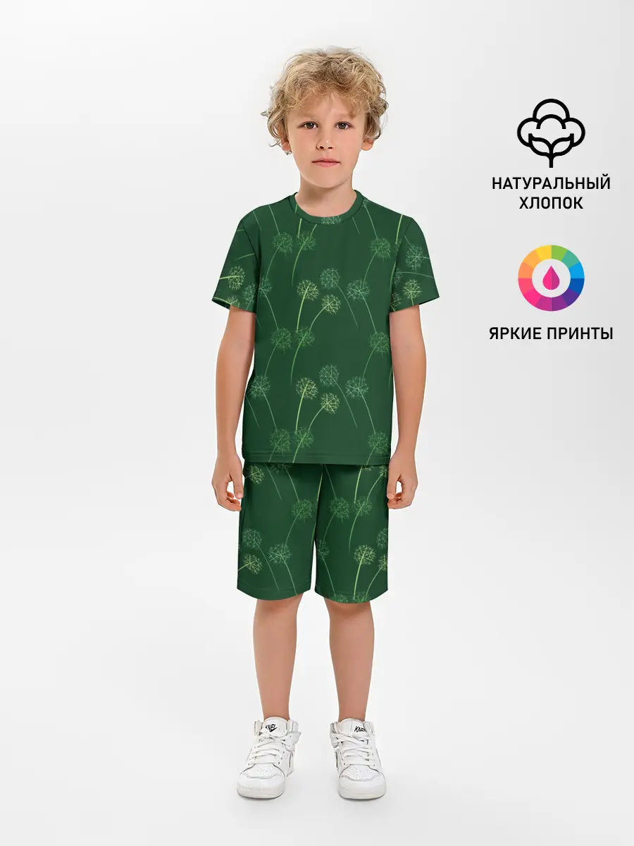 Детская пижама с шортами / Одуванчики