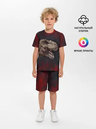 Детская пижама с шортами / T-REX | Динозавр | Dino