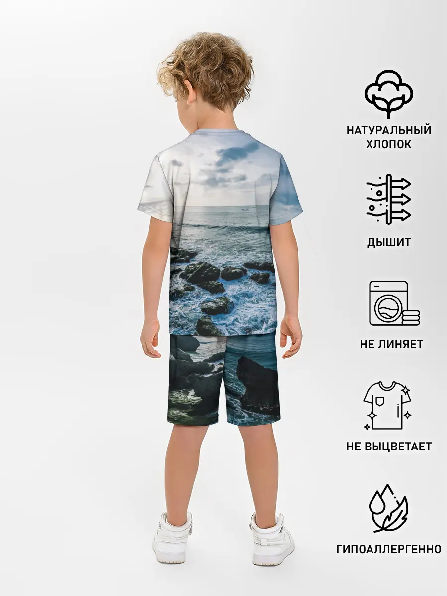 Детская пижама с шортами / Море