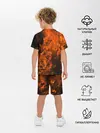 Детская пижама с шортами / Огонь