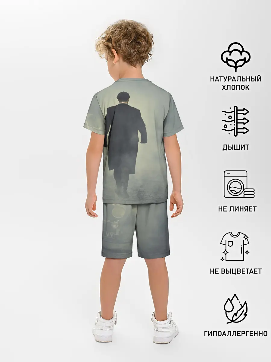 Детская пижама с шортами / Острые козырьки