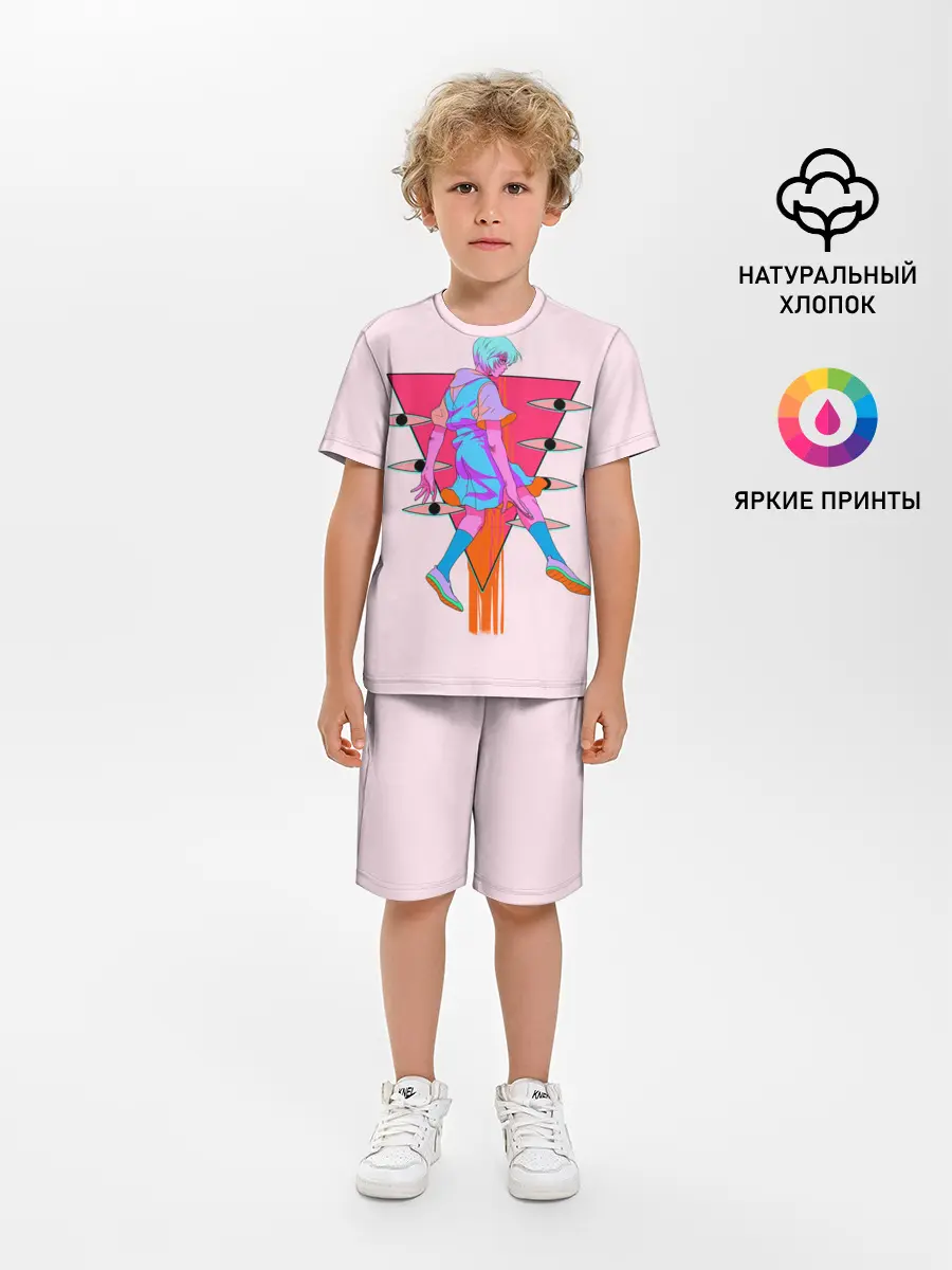 Детская пижама с шортами / Евангилион